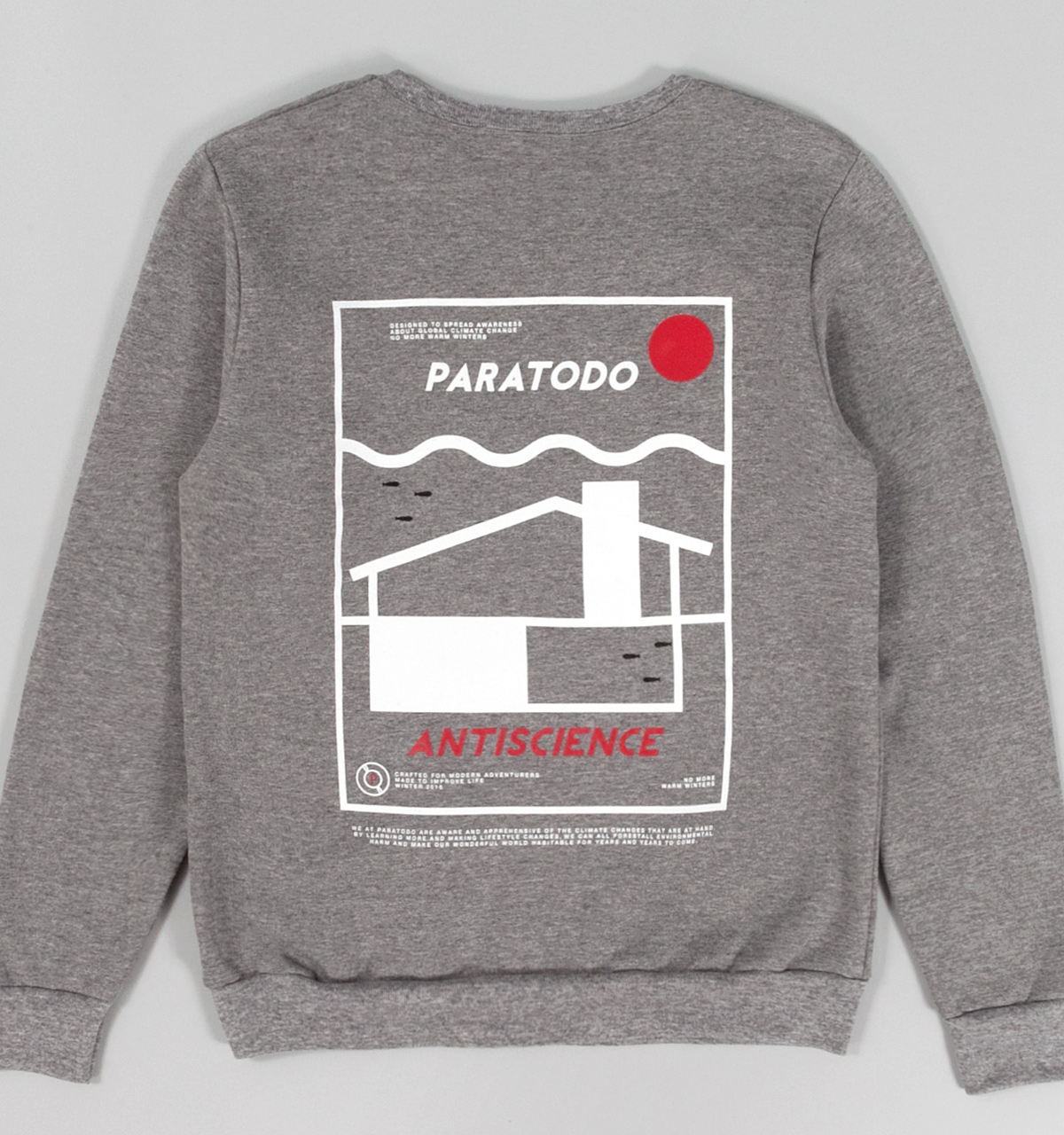 Paratodo Antiscience Sweatshirt, Grey