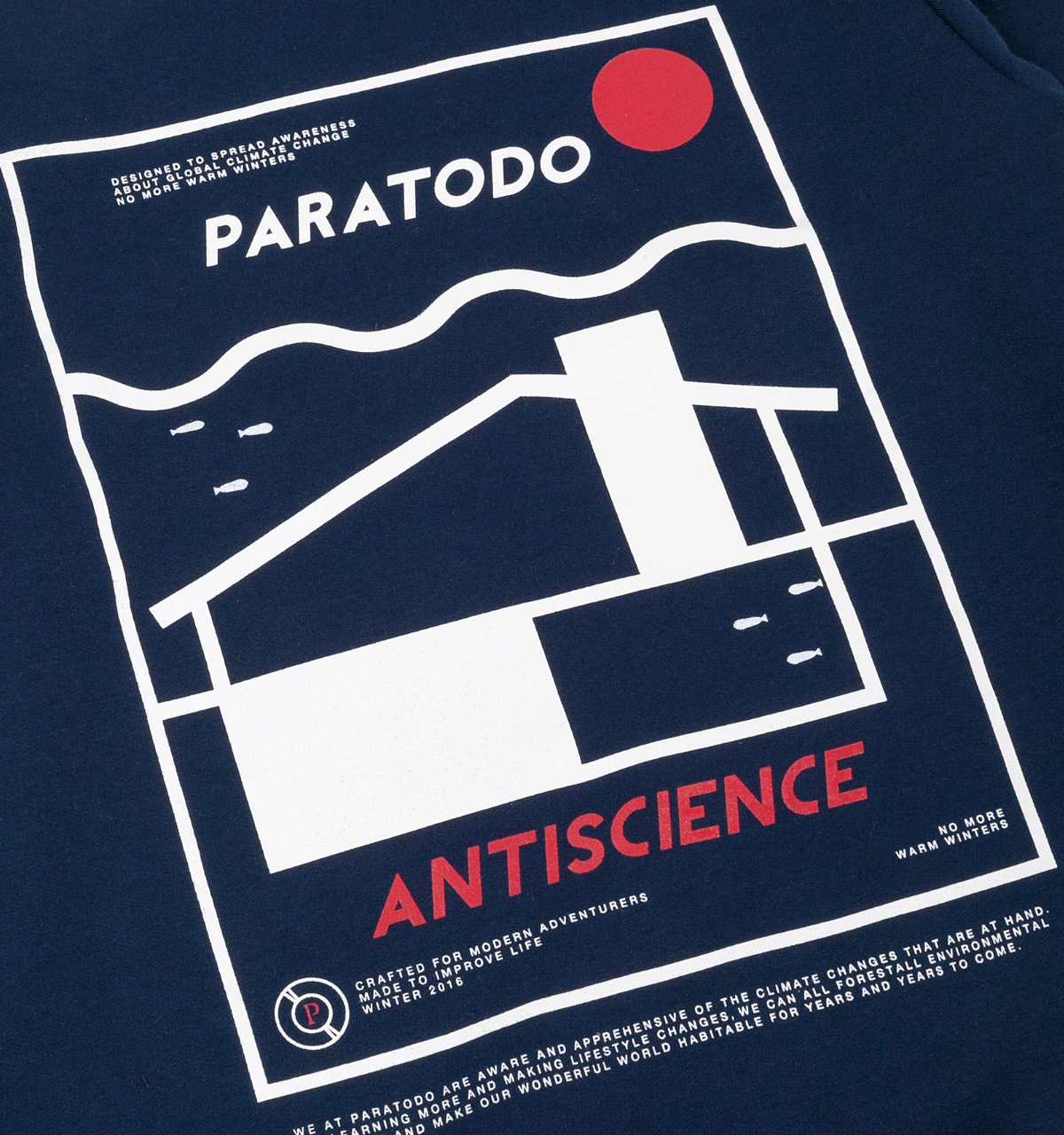 Paratodo Antiscience Sweatshirt, Navy