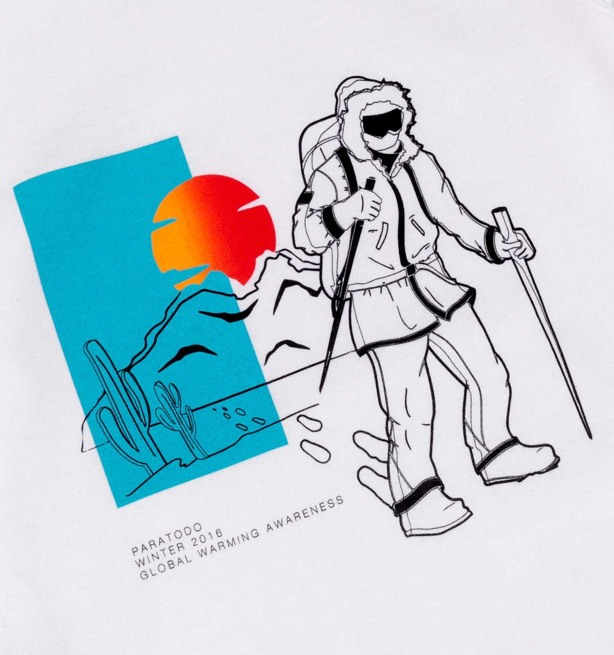 Paratodo Trek Sweatshirt, White