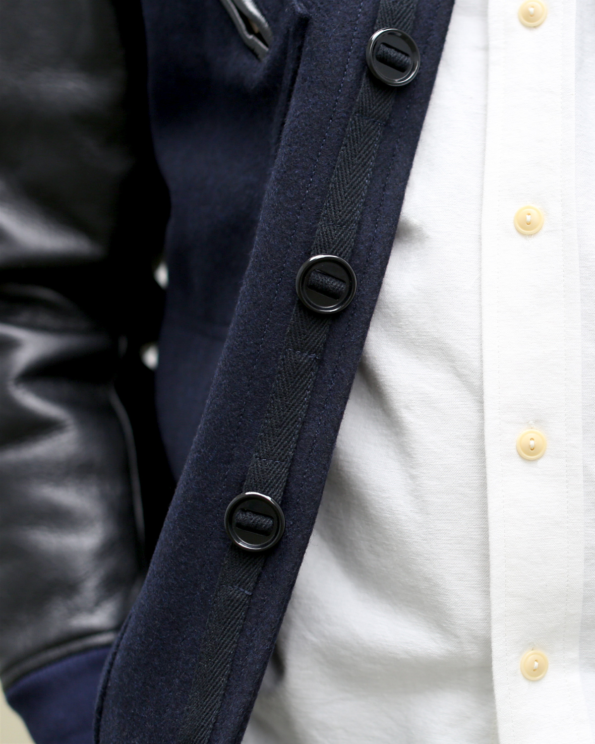The Hill-Side J-1 Letterman Jacket, Navy/Black