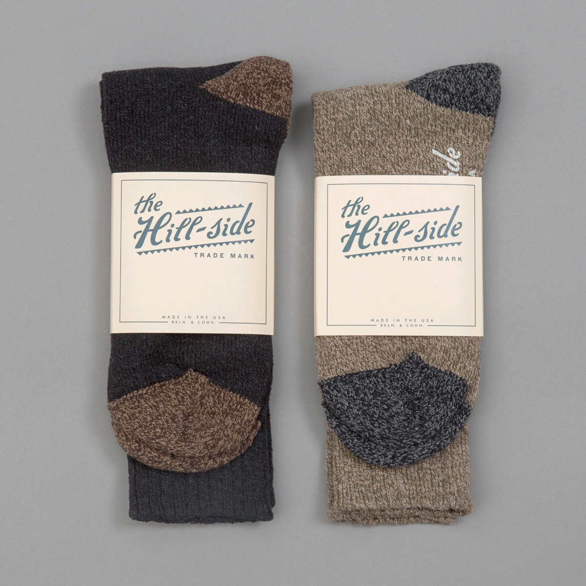 Mixed 2-Pack Socks, Black and Olive
