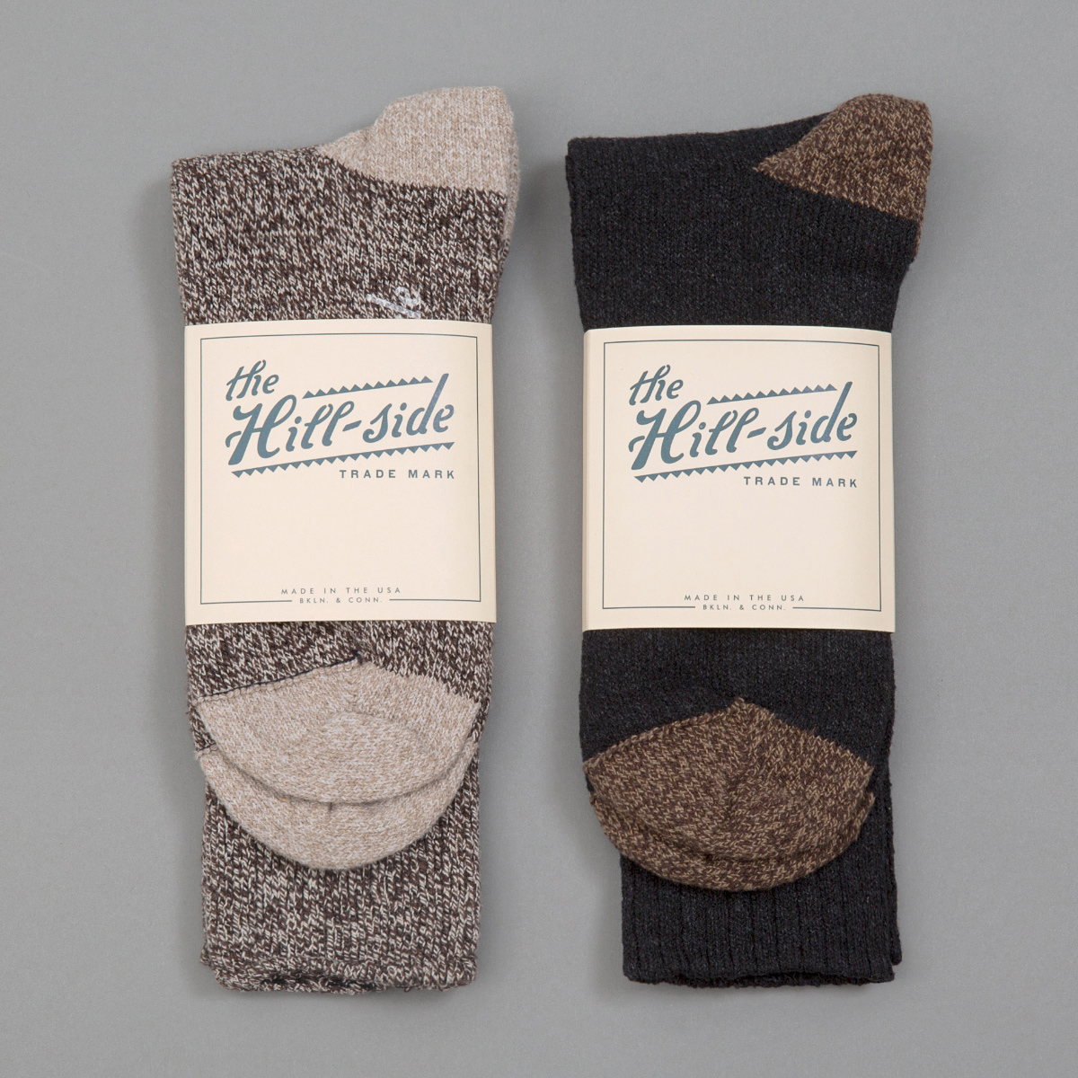Mixed 2-Pack Socks, Salt & Pepper and Black